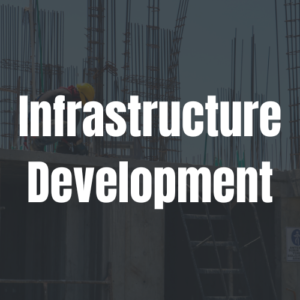 Infrastructure development project supported by Plant Pro's construction, earthmoving and plant hire services.